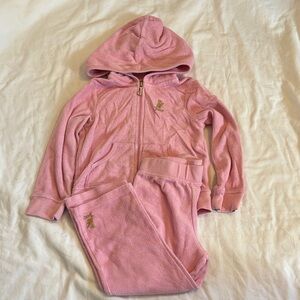 Juicy Couture Pink Velour Zip Hoodie - 2T